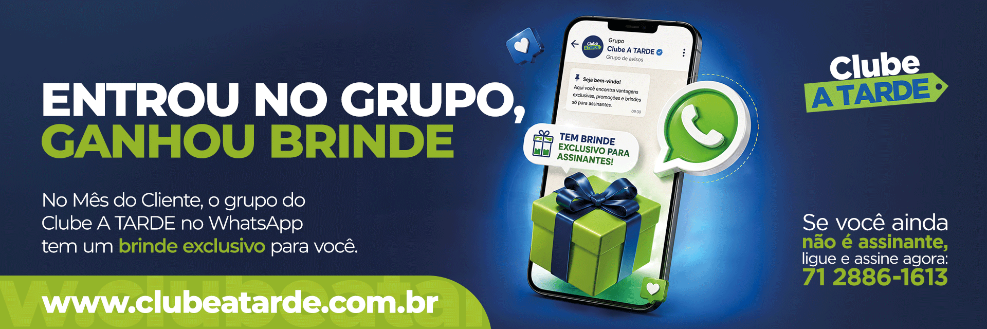 Mês do Cliente - WhatsApp Brinde
